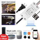 Умный выключатель для гаражных дверей, переключатель с Wi-Fi, работает с приложением Alexa Echo Google Home Smart LifeTuya, не требует концентратора