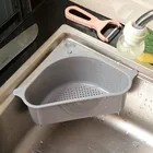 Кухонная треугольная Раковина фильтр для слива овощей корзина для слива фруктов присоска губка стойка инструмент для хранения