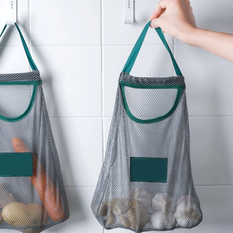 Новая покупка сумки для хранения фруктов и овощей тканая сумка через плечо из