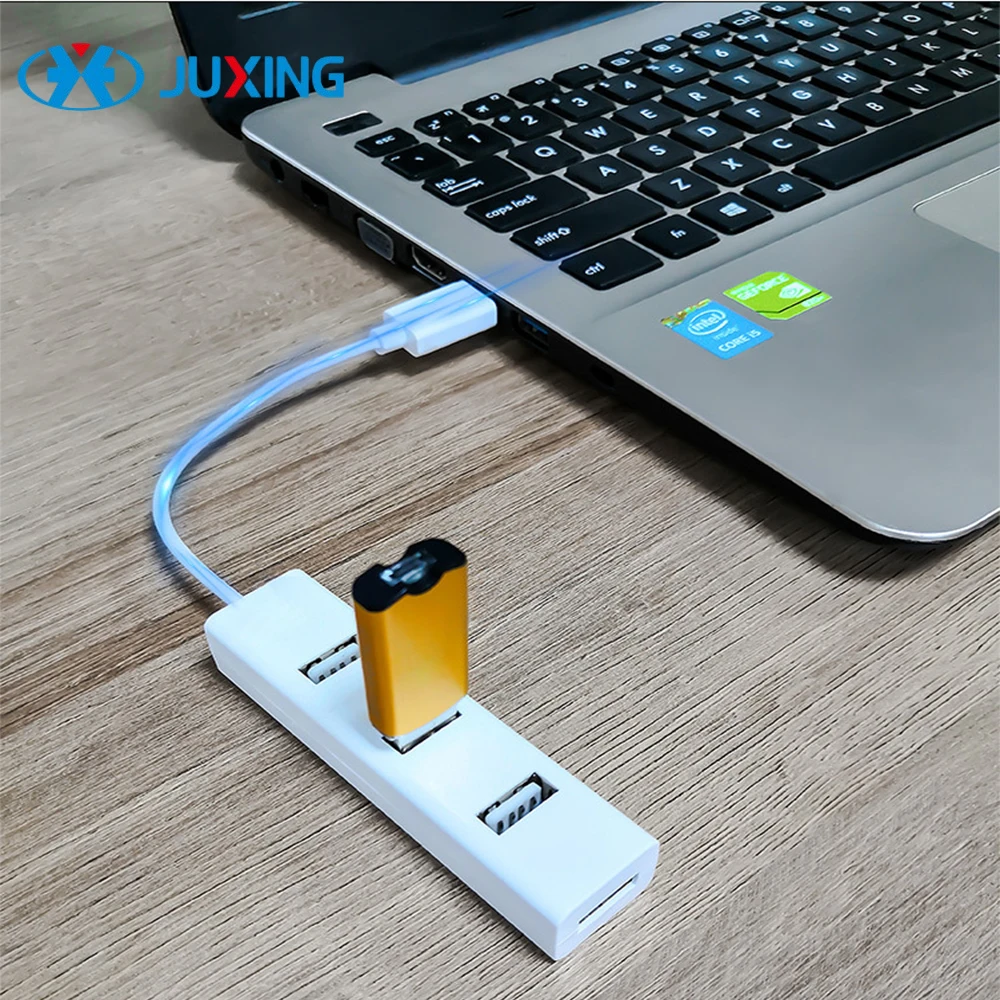 4-портовый концентратор JUXING USB2.0, USB-разветвитель с несколькими интерфейсами от AliExpress WW