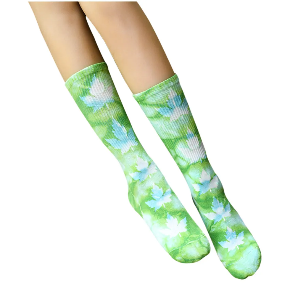 Держатели для подарков 1 пара женские повседневные носки из окрашенного хлопка с