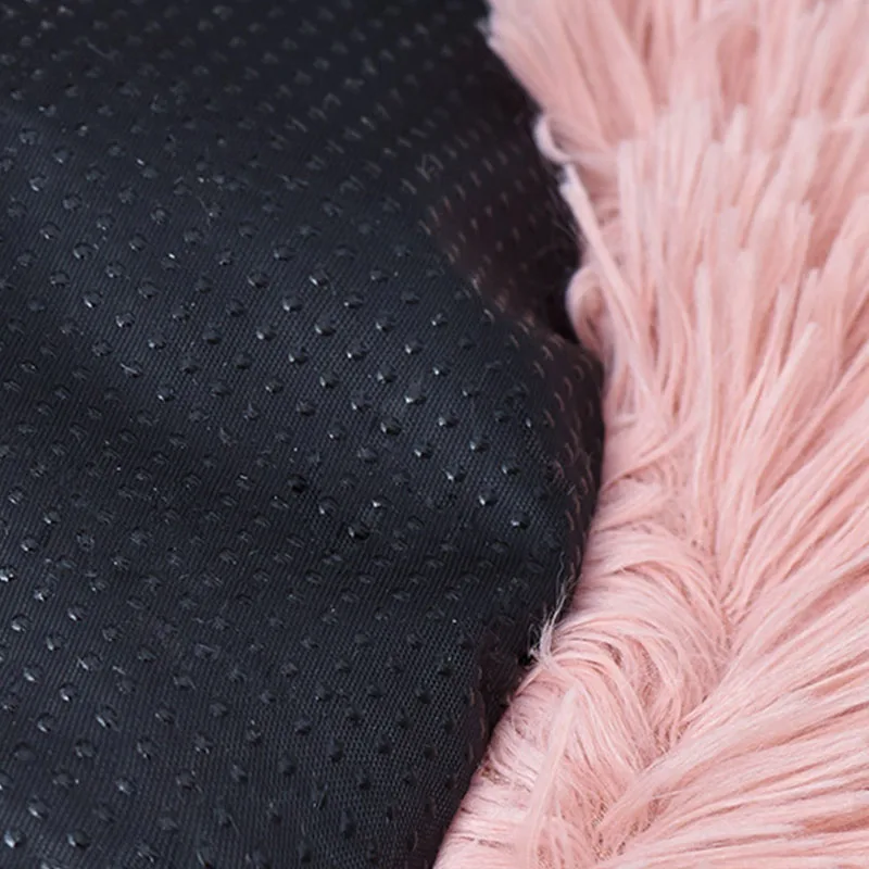 Мягкий круглый коврик для кровати собаки моющийся длинный плюшевый питомник