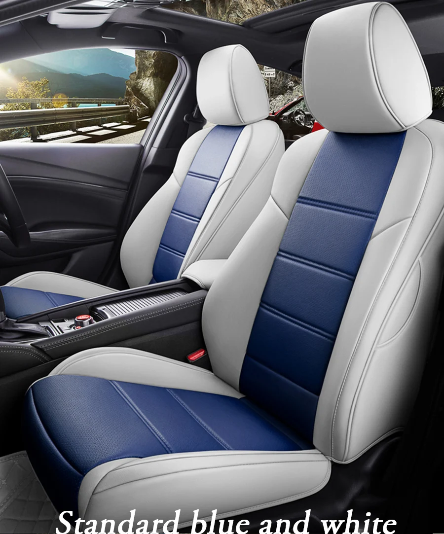 Пользовательские автомобильное сиденье из кожи чехол для mitsubishi outlander xl 3 ASX Pajero sport lancer 9 аксессуары Чехлы для автомобиля