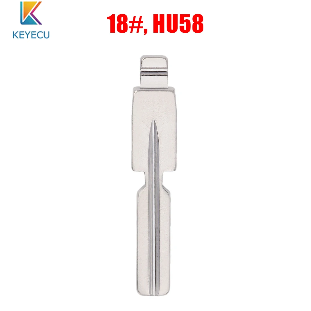 

KEYECU 10 шт. Универсальные пульты дистанционного управления KEYDIY откидной ключ 18 #, HU58 для BMW