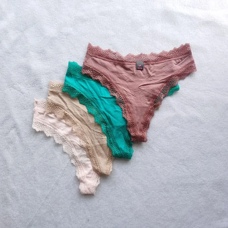 

1Pcs or 4pcs /Set Women Panties Underwear Fashion Thong Sexy Hot Ladies G-string Soft Lingerie Solid Low Rise Panty