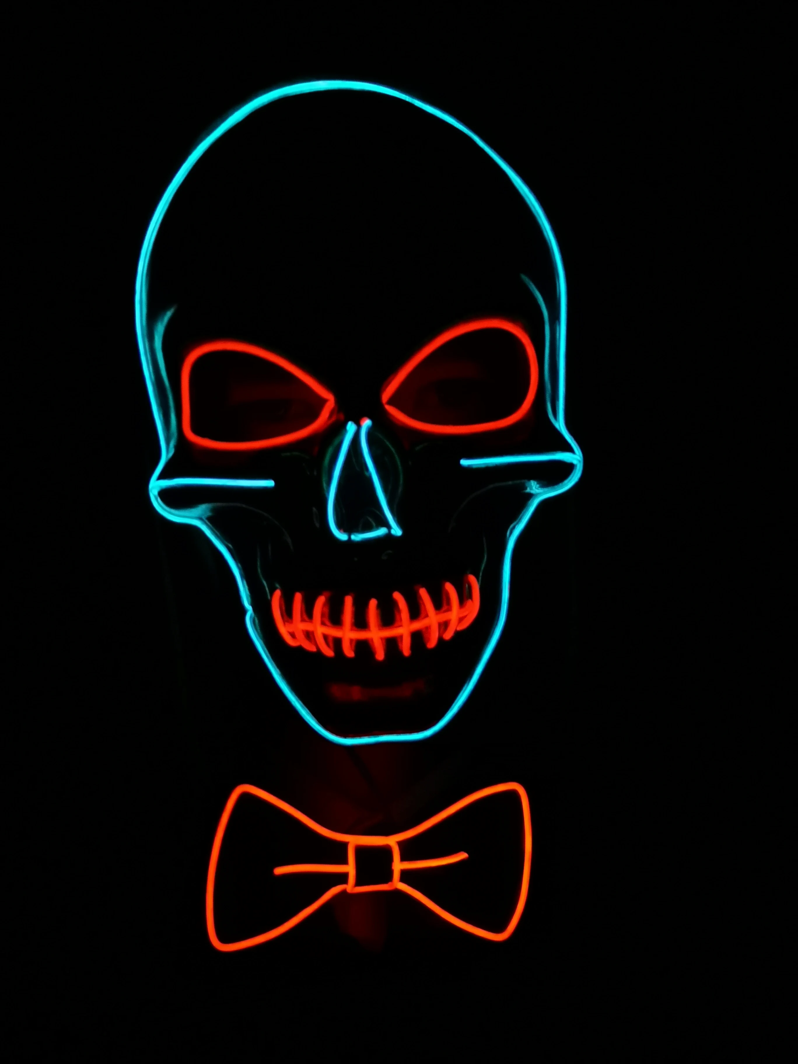 Светодиодный светильник для Хэллоуина страшная маска ужаса черепа светодиодный