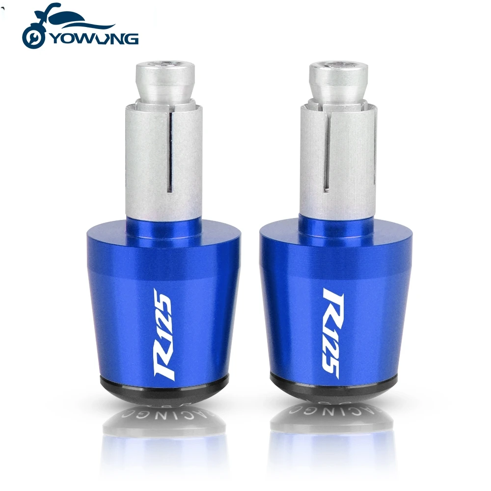 

For YAMAHA YZF-R125 YZFR125 YZF R125 2014 2015 2016 2017 2018 2019 Motorcycle 7/8" Handlebar Grips Aluminum Bar End Plug Caps