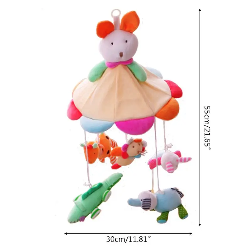 

Baby Crib Musical Mobile Rattles Plush Pendant Bed Bell Wind Chimes Toy Kids Room Hanging Decoration