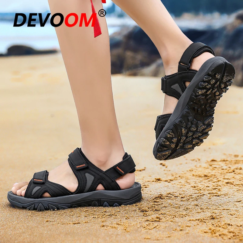 Мужские сандалии для пеших прогулок 2020 открытая летняя мягкая резиновая
