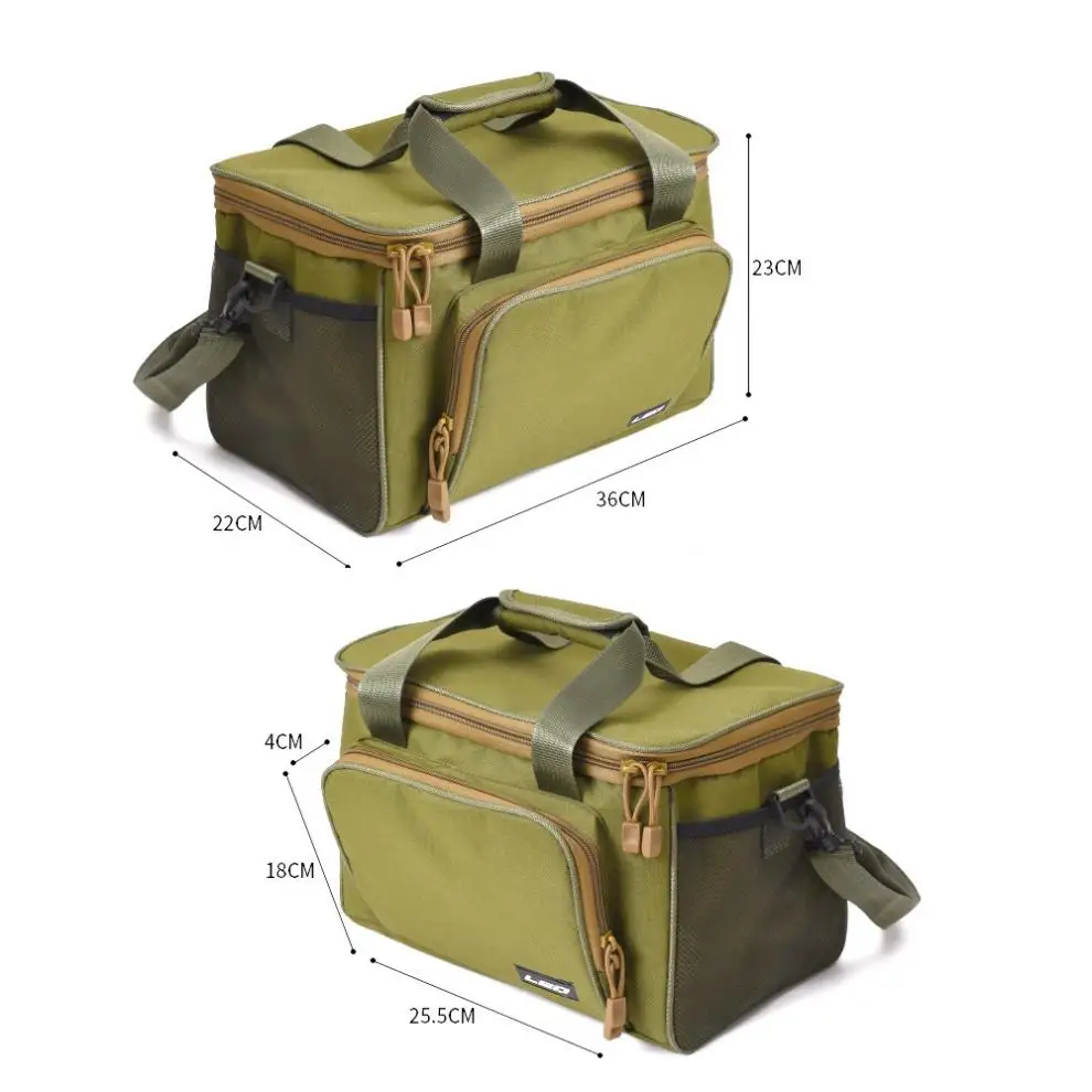 

Outdoor Canvas Fishing Bag Case Multifunctional Fishing Tackle Pack Shoulder Messenger Outdoor Sport Storage Bags Backpack