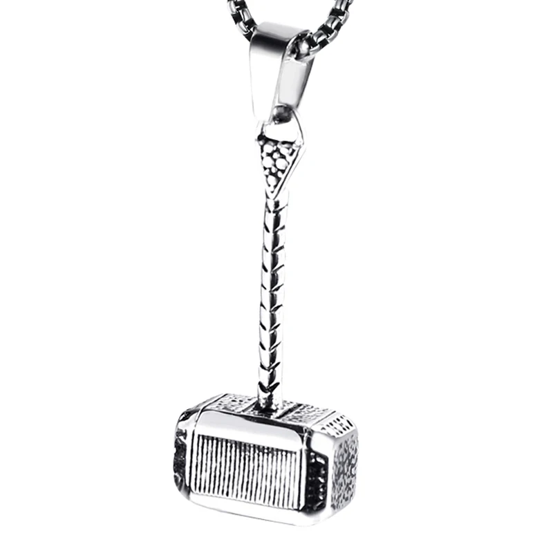 Винтажная Мужская подвеска в виде молотка Тора от RIR стиле панк из нержавеющей