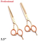 5,5 ножницы для волос Парикмахерские Профессиональные Парикмахерские ножницы парикмахерские ножницы для филировки волос 440C ножницы для стрижки 1014 #
