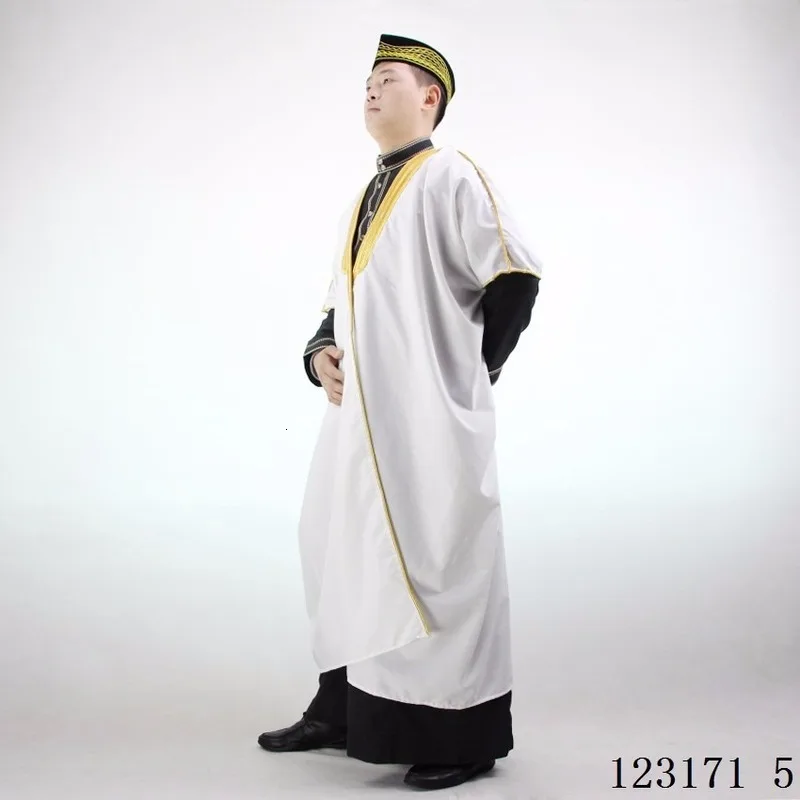 Мужское платье Jubba Thobe мусульманская традиционная одежда пальто наряд Дубай