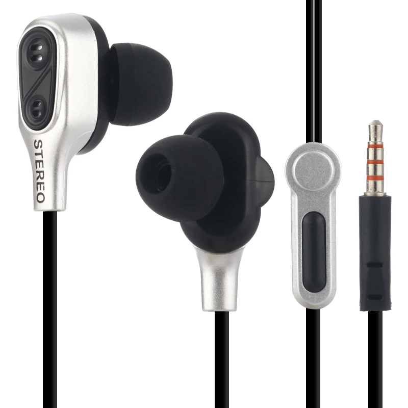 2019 НОВЕЙШИЕ Наушники вкладыши стерео проводные наушники с двойным приводом