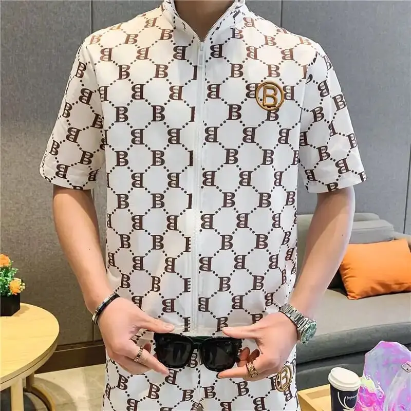 

Summer 2021 New Cardigan Zipper Short Sleeve Trousers Suit Cool Printed Letters Versatile Two-Piece Set