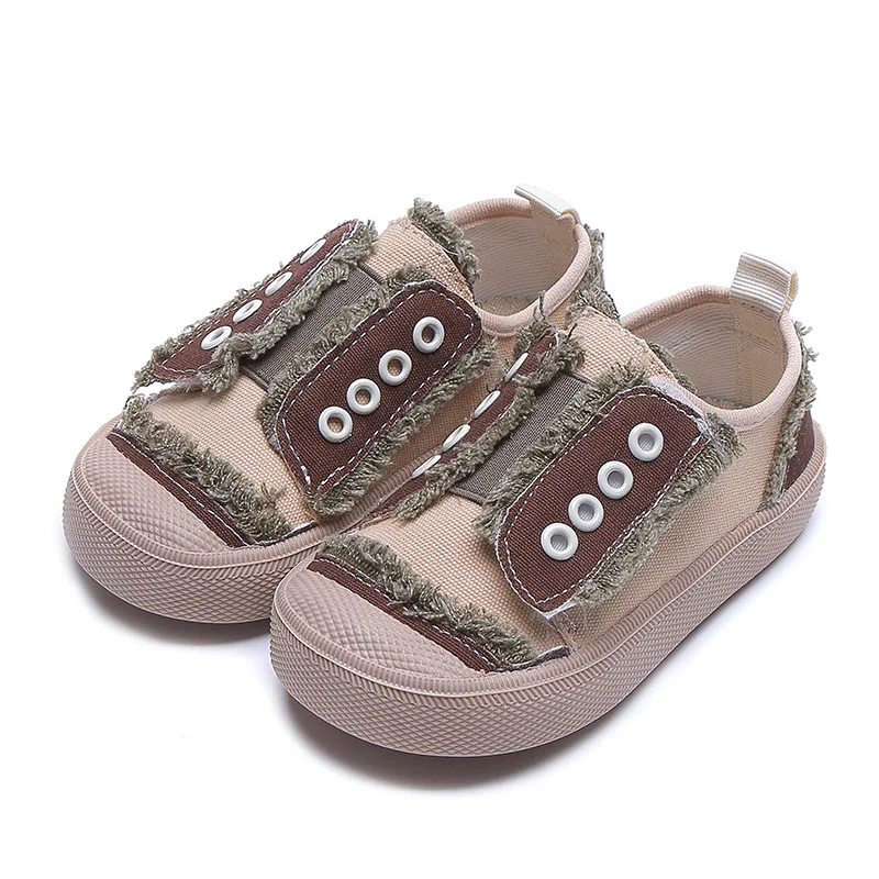 

New Spring/Autumn Fashion Canvas Shoes Boys Girls Breathable Toddler Baby Single Shoes Children Flats Sneakers Kids Sports 041