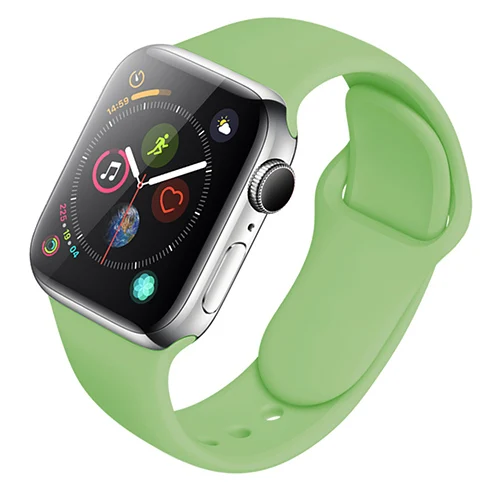 Силиконовый ремешок для Apple Watch 38 мм 42 мм спортивный браслет резиновый ремешок для Iwatch 5 4 44 мм 40 мм для Apple Watch 3 2 1 - Цвет ремешка: color 3