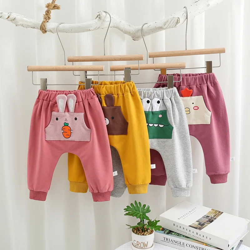 

Lawadka Clothes for Newborns Cute Cartoon Baby Boy Pants Cotton Autumn Kids Long Trousers Boy Clothes Fashion Soft Big PP Pant