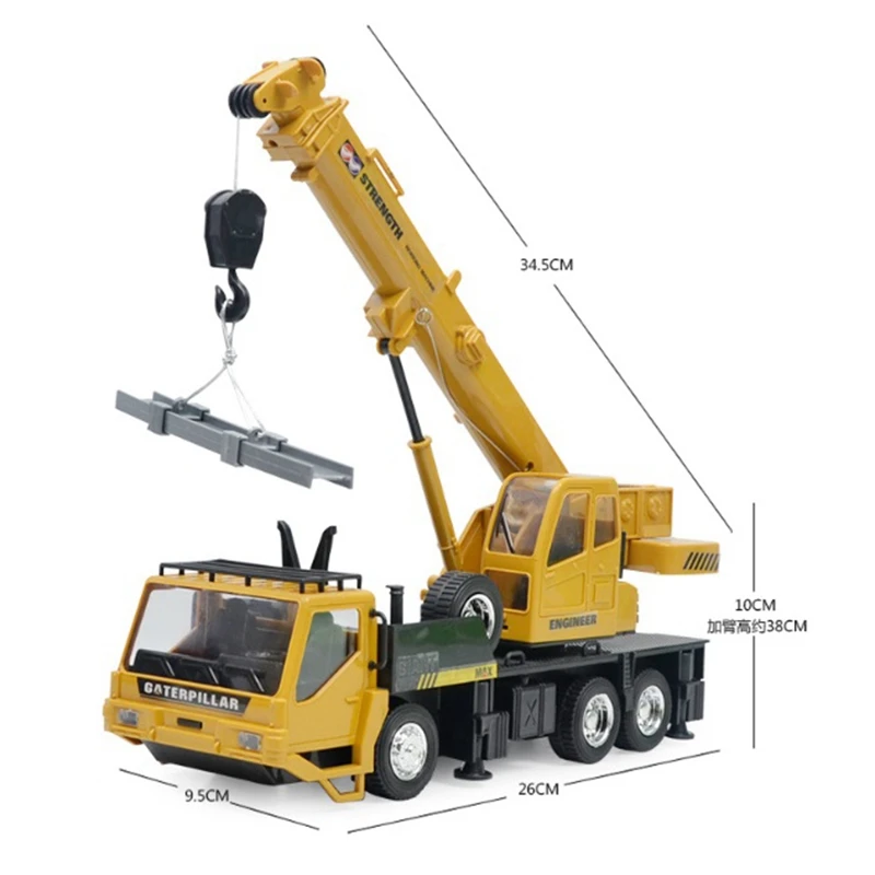Модель игрушечного инженерного автомобиля с краном на управлении 8CH RC для детей Brinquedos, с дистанционным управлением, подъемной грузовой лифт, возможностью перезарядки.