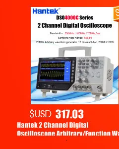 Hantek DSO5000P серия Цифровой осциллограф 70-200 МГц 2 канала 1GSa/s 7 ''TFT lcd цветной дисплей длина записи 40K