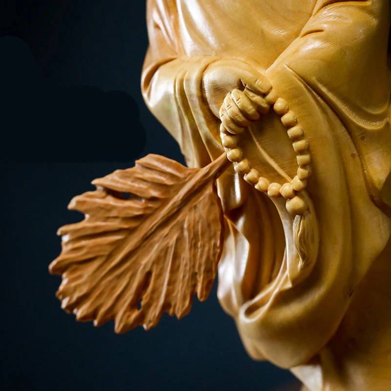 Легенда о сумасшедшем монахе статусе процветания Будды из дерева китайская