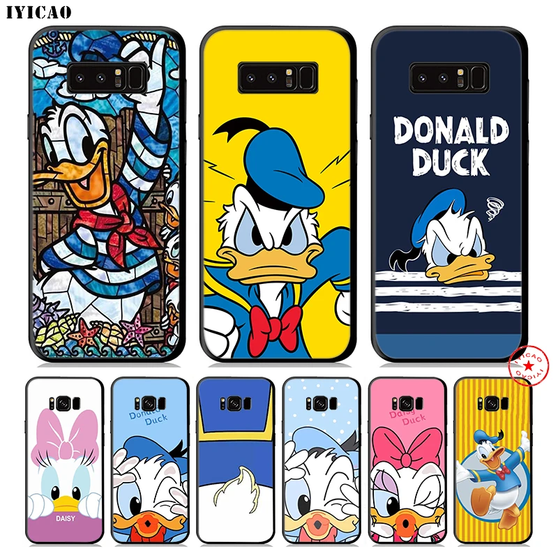 IYICAO милый мягкий чехол для телефона с Дональдом Даком Samsung Galaxy S10e S10 S9 S8 Plus S6 S7 Edge Note