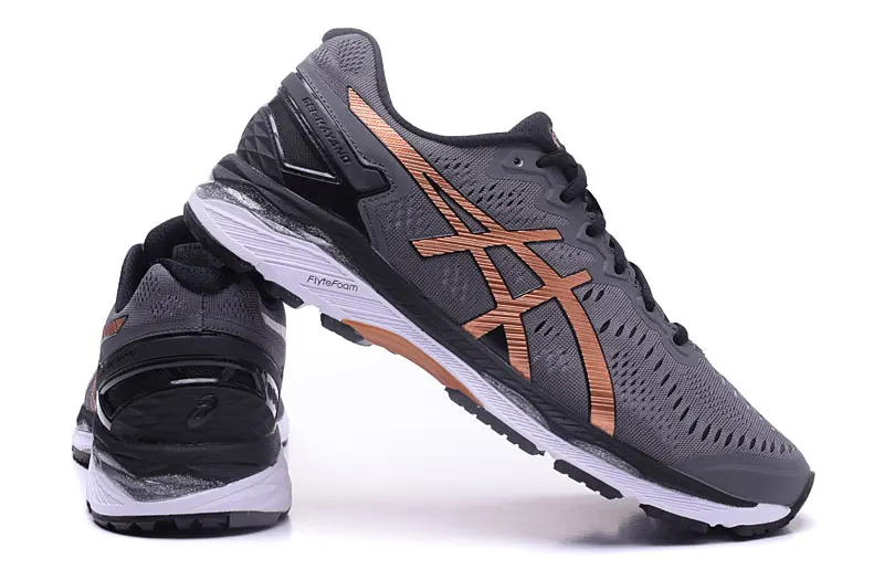 Оригинальные ASICS GEL-KAYANO для ночного бега спортивная мужская обувь унисекс 40-45 размер спортивная обувь мужские кроссовки для бега