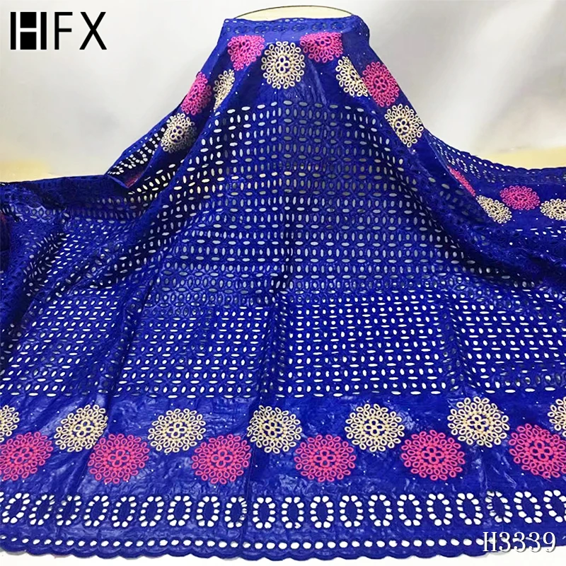 HFX желтый высококачественный 2020 Африканский базин богатая ткань модная вышивка