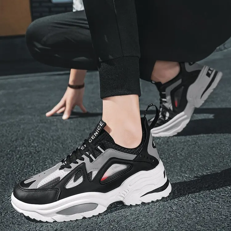 

Летние мужские кроссовки HUCDML 2021, повседневная обувь для бега, прогулочная обувь для мужчин, дышащая мягкая подошва, мужская обувь, размер 39-46