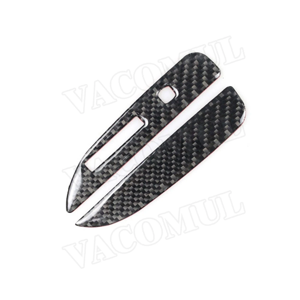 

Carbon Fiber Interior Trims Car Gearshift Panel Frame Cover Mouldings Stickers For Ford Mustang 2015 2016 2017 Car Styling