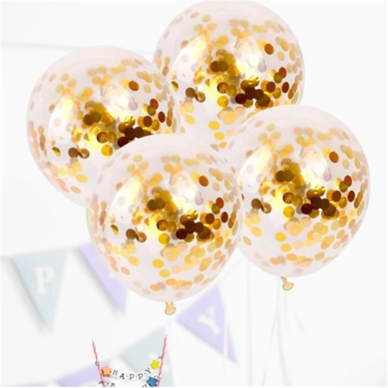 10pcs 12inch Glitter Confetti Latex Balloons Wedding Christmas Decoration Baby Shower Birthday Party Decor Air | Дом и сад
