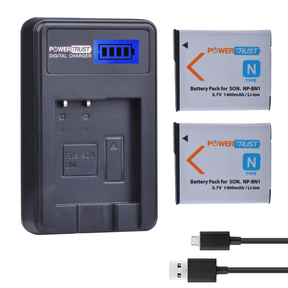 Аккумулятор NP BN1 1400 мАч + зарядное устройство USB с ЖК дисплеем для Sony DSC TX9 T99 WX5 TX7 TX5