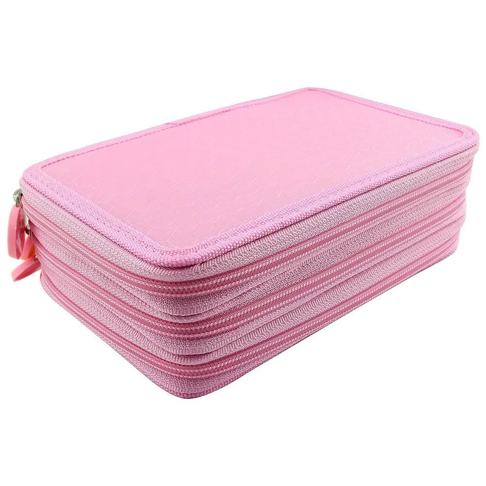 Мини школьный чехол для карандашей 48 отверстий пенальти 3 слоя большой ручки