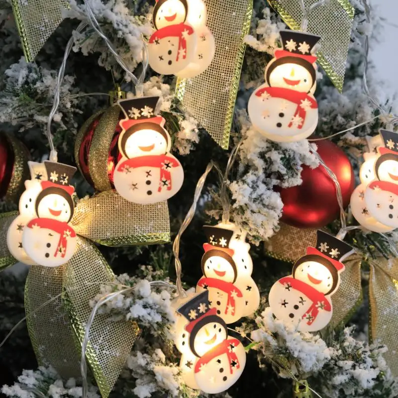 

3Meters Christmas LED String Lights Santa Claus Snowman Xmas Tree Fairy Lights Garland Christmas Decorations For Festive Party