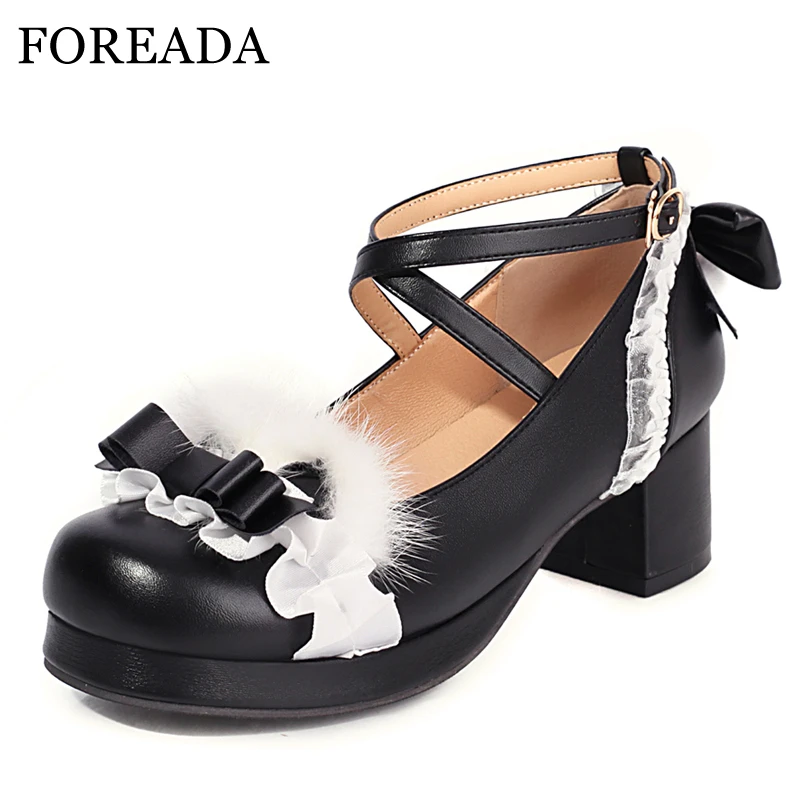 

Туфли-лодочки женские на платформе и толстом высоком каблуке, с круглым носком, 46 цветов