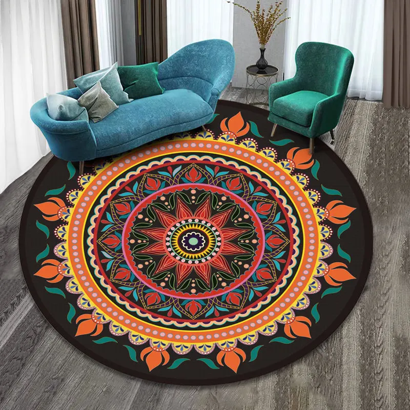 

Turkey Ethnic Style Geometric Big Carpets Rug for Living Room Home High Quality Retro Large Bohemian Area Rugs Parlor Floor Mat