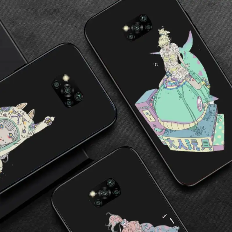 

The ghost punk of illustrator Phone Case For Xiaomi redmi note mi 7 8 9 10 a s t pro max 4G 5g mobile bags