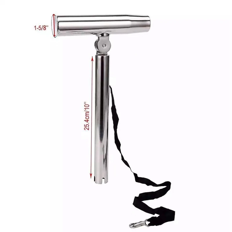 

Boat Marine Adjustable Silver Stainless Steel Adjustable Outrigger Fishing Rod Holder for Boat Accessories