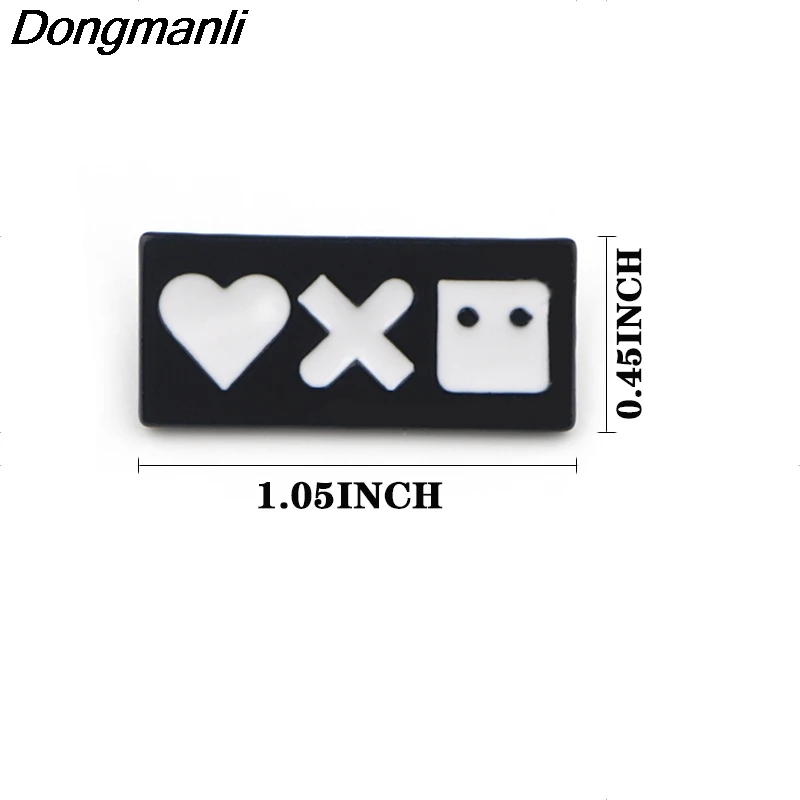 P3932 Dongmanli Love and Robots металлическая Глянцевая булавка и броши для нагрудных значки на рюкзак, сумки, значки, забавные подарки