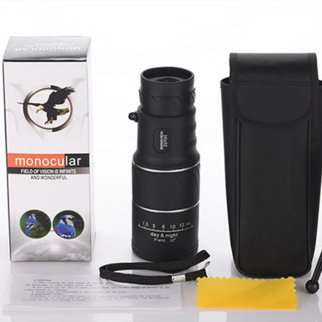 

Telescope Portable16x52 Outdoor Single Mini HD Monocular Cell Phone Camera Lens Telescope telescopio binoculars