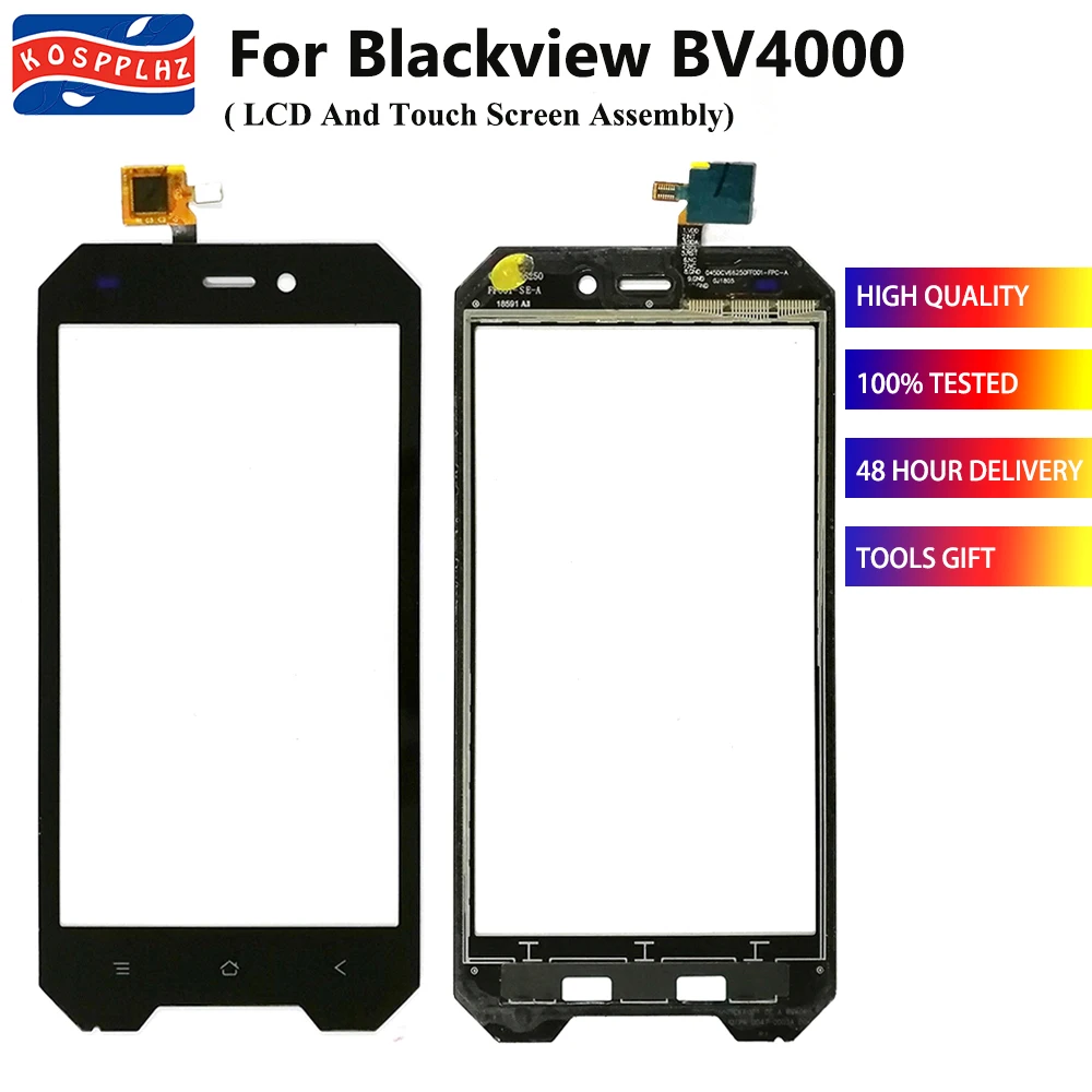 100% проверенный сенсорный экран для Blackview BV4000 кодирующий преобразователь