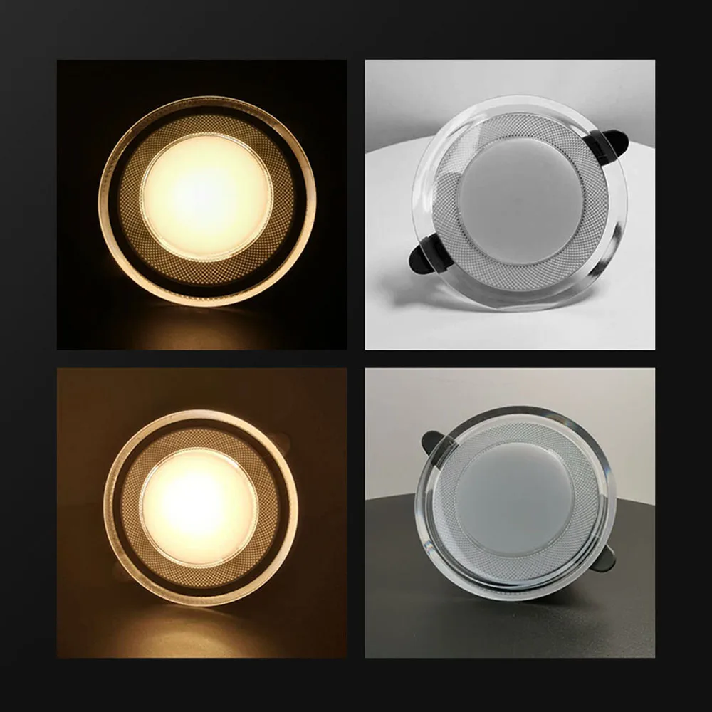 Светодиодный точечный светильник круглая панельная лампа потолочные утопленные