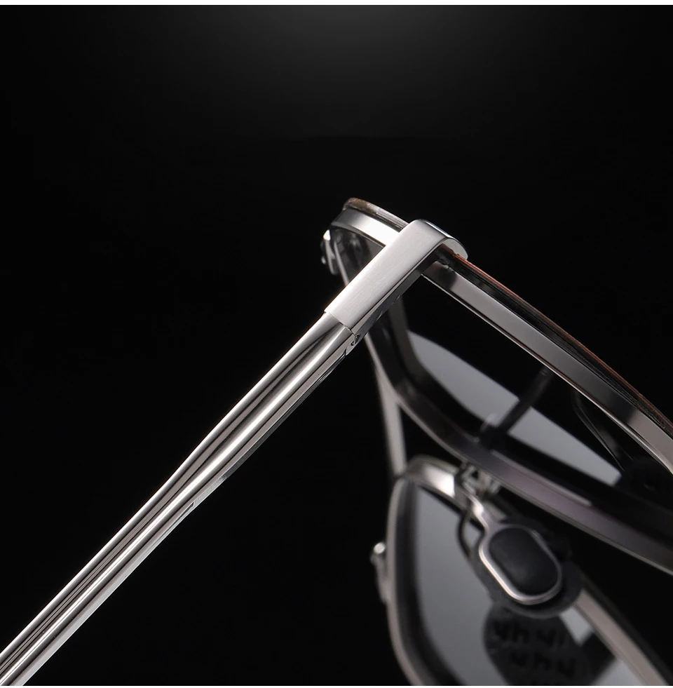 

High-end Pilot Sqaured Driver Sun Glasses Polarized Mirror Sunglasses Custom Made Myopia Minus Prescription Lens -1 to -6