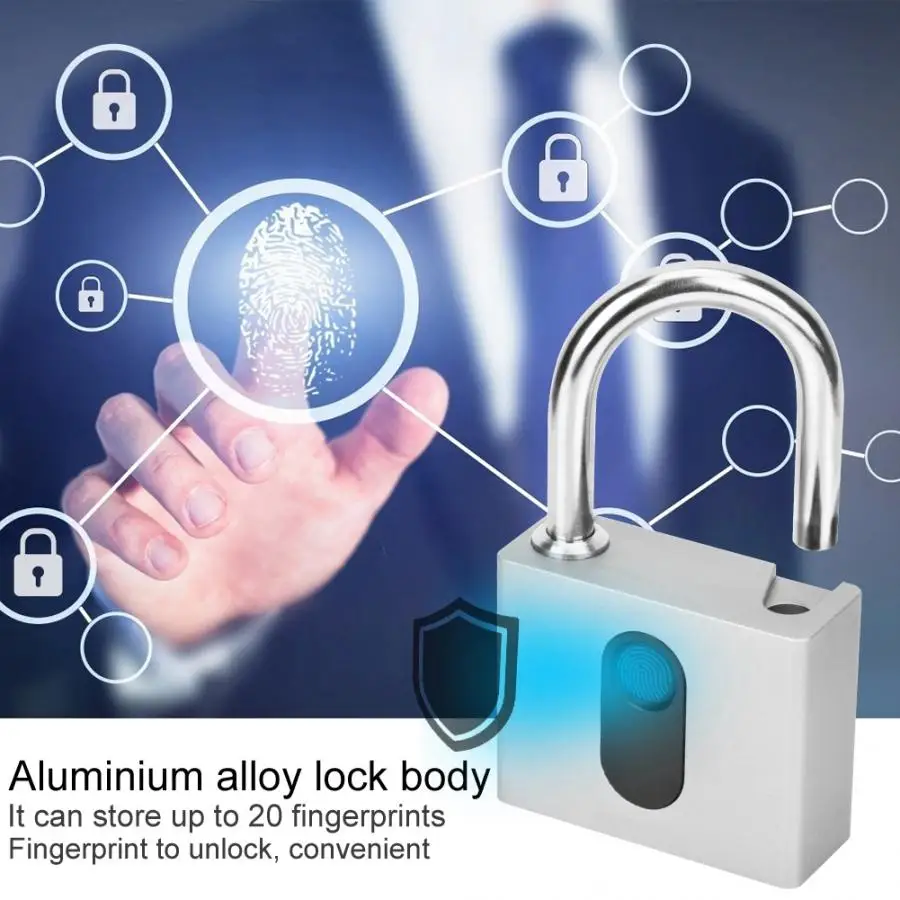 GS60 алюминиевый сплав отпечаток пальца разблокировка Замок с английским