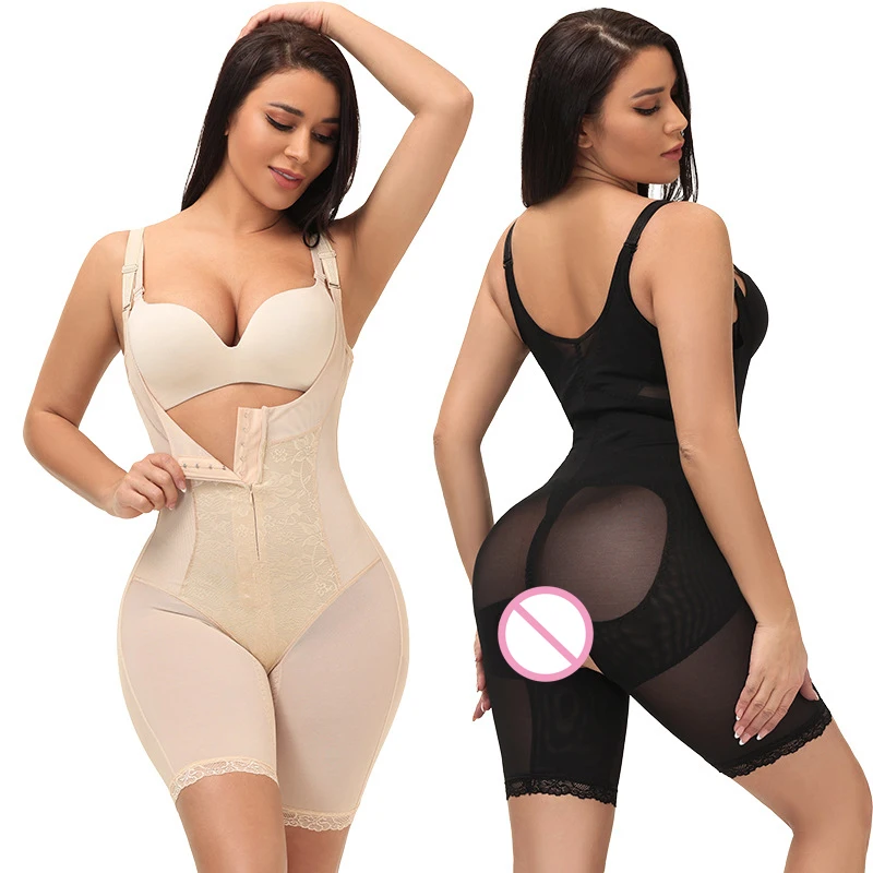 

Shapewear Women Beige Slimming Bodysuit Shaper Corset Full Body Shaper Waist Trainer Shaping Underwear Postpartum Recovery