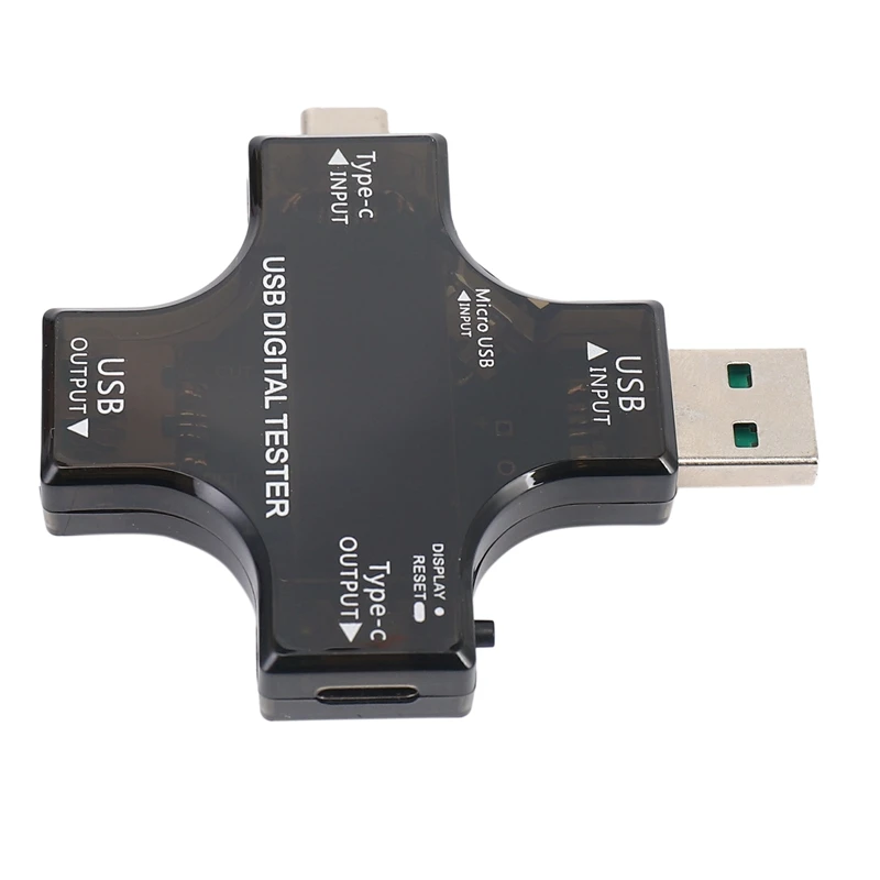 USB C тестер 2 в 1 с цветным экраном IPS цифровой мультиметр напряжение ток мощность