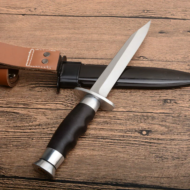 

( SR )Survival Utility 7Cr17Mov Steel Fixed Blade Knife ABS Engineering Plastics Handle Military Cutting Knives Tactical knife
