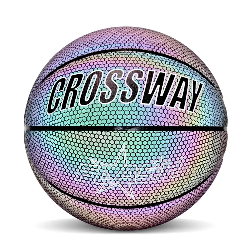 

Luminous Basketball Night Game Street PU Glowing Rainbow Light Children Training Tool Street Basketball Show Children Training