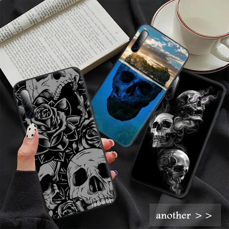 

Grim Reaper Skull Skeleton Phone Case For Redmi Note 6 8 9 10 Pro 10 9s 8t 7 5A 5 4 4x Silicone Cover