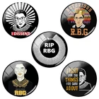 Винтажная круглая черная фотография TAFREE Рут Бадер Гинсберг, стеклянная фотография, человеческий дизайн, Ювелирная фурнитура, поделки AY116